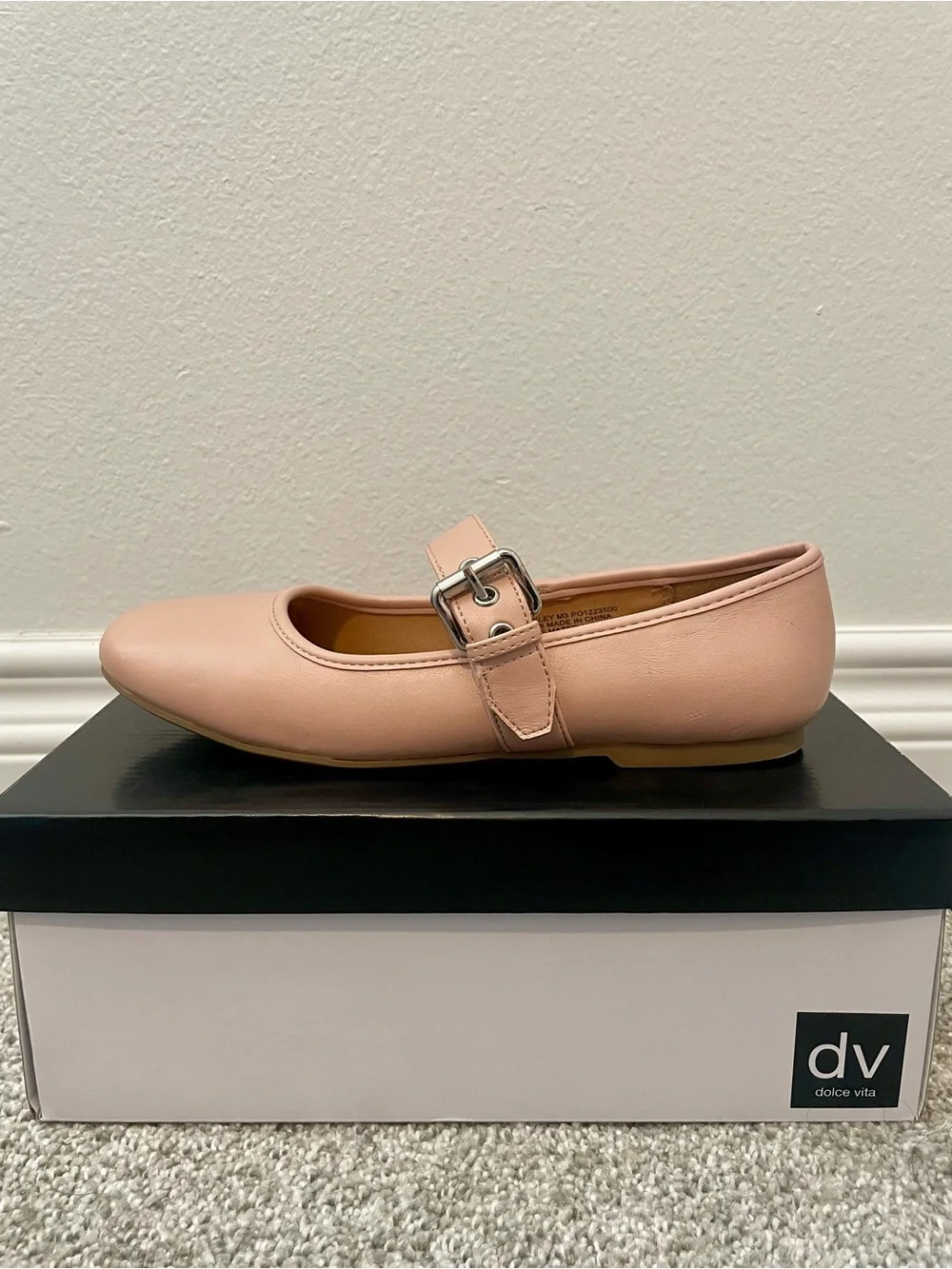 Dolce Vita Girls Pale Pink Mary Jane Strap Dress Shoes
